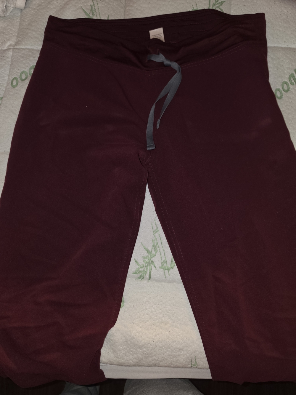 Figs Straight-Leg Pull-On Pants in Deep Burgundy - Picture 2 of 2